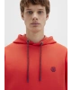 Mavi Logo Nakışlı Kapüşonlu Turuncu Sweatshirt