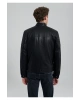 Mavi Siyah Suni Deri Ceket Slim Fit / Dar Kesim