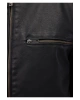 Mavi Siyah Suni Deri Ceket Slim Fit / Dar Kesim