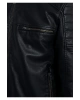 Mavi Siyah Suni Deri Ceket Slim Fit / Dar Kesim