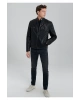 Mavi Siyah Suni Deri Ceket Slim Fit / Dar Kesim