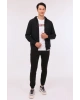 MR RJN387 FZ HD 4PR Siyah Erkek Eşofman Üstü