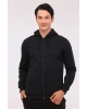 MR RJN387 FZ HD 4PR Siyah Erkek Eşofman Üstü