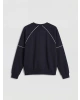 Natuvera Lacivert Bisiklet Yaka Kadın Sweatshirt