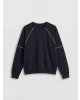 Natuvera Lacivert Bisiklet Yaka Kadın Sweatshirt