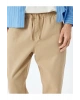Normal Bel Straight Fit Pamuklu Beli Bağcıklı Pantolon