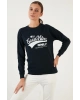 Pamuklu Baskılı Bisiklet Yaka Sweatshirt 22k0840k1