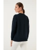 Pamuklu Baskılı Bisiklet Yaka Sweatshirt 22k0840k1