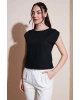 Pamuklu Regular Fit Omuz Büzgülü Bluz  BLUZ 24Y0794K1