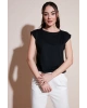 Pamuklu Regular Fit Omuz Büzgülü Bluz  BLUZ 24Y0794K1