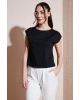 Pamuklu Regular Fit Omuz Büzgülü Bluz  BLUZ 24Y0794K1