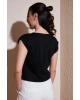 Pamuklu Regular Fit Omuz Büzgülü Bluz  BLUZ 24Y0794K1