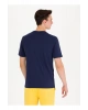 Polo Yaka Pembe-beyaz Erkek %100 Pamuk T-shirt 1573100