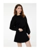 Regular Fit Üç İplik Uzun Kollu Bisiklet Yaka Basic Sweatshirt