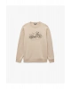 Regular Fit Uzun Kollu Şardonlu Baskılı Bisiklet Yaka Sweatshirt