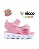 VİCCO Roy Işıklı Ortopedik Çocuk Sandalet PEMBE