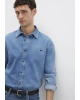Roy Lux Black Puslu Açık Mavi Jean Gömlek