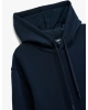 Şardonlu Uzun Kollu Basic Kapşonlu Sweatshirt
