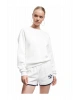 Şardonlu Uzun Kollu Bisiklet Yaka Basic Oversize Sweatshirt