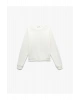Şardonlu Uzun Kollu Bisiklet Yaka Basic Oversize Sweatshirt