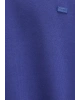 Silikon Logo Baskılı Mor Bisiklet Yaka Sweatshirt