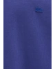 Silikon Logo Baskılı Mor Bisiklet Yaka Sweatshirt