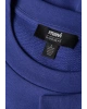 Silikon Logo Baskılı Mor Bisiklet Yaka Sweatshirt