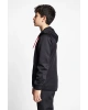 Siyah Çocuk Fermuarlı Kapüşonlu Sweatshirt 22b-3101