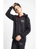 Siyah Çocuk Fermuarlı Kapüşonlu Sweatshirt 22b-3101