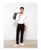 Siyah Dar Kalıp Gabardin Erkek Chino Pantolon