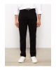 Siyah Dar Kalıp Gabardin Erkek Chino Pantolon