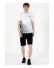 Siyah Lastikli Bel Regular Fit Erkek Sweat Şort MARKO