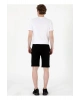 Siyah Lastikli Bel Regular Fit Erkek Sweat Şort MARKO