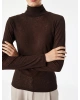 Slim Fit Dik Yaka Uzun Kollu Tişört