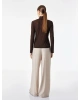 Slim Fit Dik Yaka Uzun Kollu Tişört