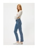 Slim Fit Kot Pantolon Düz Paça Standart Bel - Slim Straight Fit Jeans