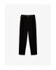 Slim Fit Yüksek Bel Kemerli Cigarette Kumaş Pantolon