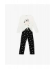 Snoopy Baskılı Lisanslı Uzun Kollu Bisiklet Yaka Pamuklu Pijama Takımı (AW 25)