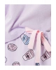 Şortlu Pijama Takımı Kısa Kollu Bisiklet Yaka Baskılı
