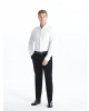 SOUTHBLUE Beyaz Slim Fit Uzun Kollu Erkek Gömlek