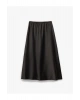 Standart Bel Regular Fit Saten Midi Etek