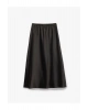 Standart Bel Regular Fit Saten Midi Etek