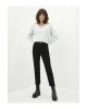 Standart Fit Düz Cep Detaylı Gabardin Kumaş Kadın Pantolon