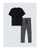 LC WAIKIKI Siyah Standart Kalıp Erkek Pijama Takımı