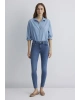 Tess Gold Luxury Vintage Indigo Mavisi Jean Pantolon