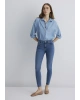Tess Gold Luxury Vintage Indigo Mavisi Jean Pantolon