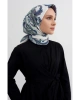 Tivil İpek Eşarp 60777 - 4 - 0003 - 0032 Beyaz Karışık Desen