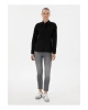 U.S. Polo Assn. U.S. Polo Assn. Slim Fit Gömlek Yaka Siyah Kadın Gömlek