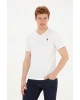 U.S. Polo Assn. Erkek Beyaz Basic Tişört Beyaz