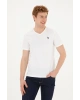 U.S. Polo Assn. Erkek Beyaz Basic Tişört Beyaz